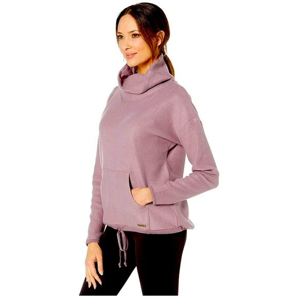 Carve Designs Sweaters - Carve Designs Rowayton Cowl Neck Sweater Sweatshirt Pink Smoke Mauve Medium